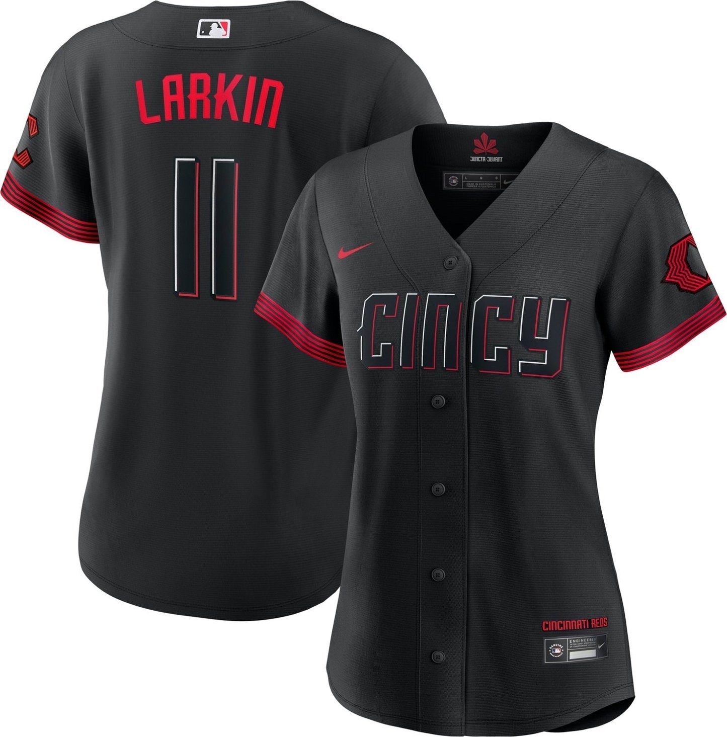 Nike Women's Cincinnati Reds Barry Larkin #11 City Connect Replica Jersey